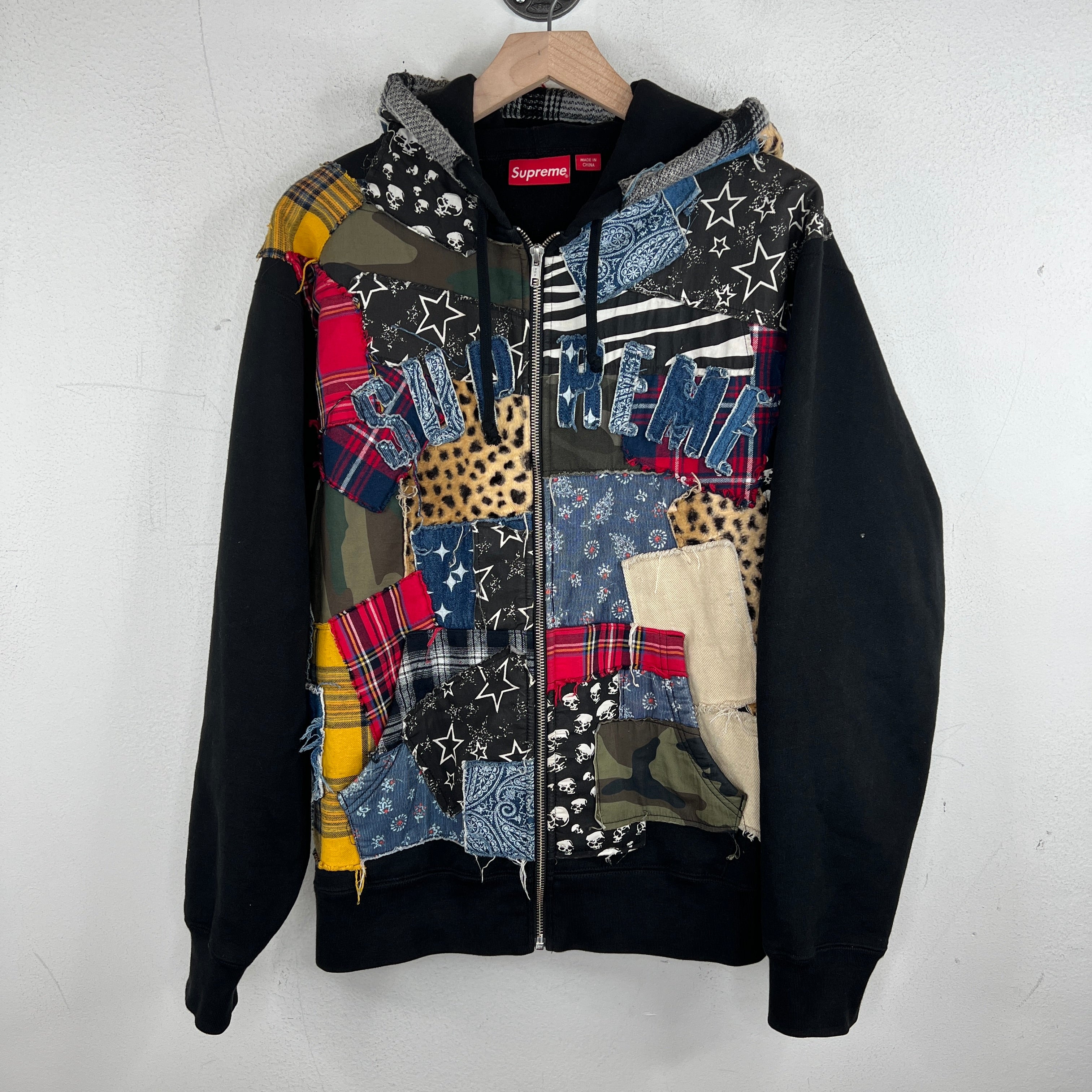 Supreme Patchwork Zip Hoodie – www.Lukes.store