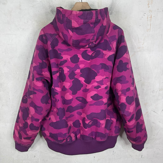 Bape x Carhartt Purple Padded Work Jacket