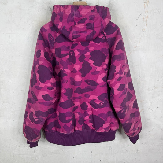 Bape x Carhartt Purple Camo Work Jacket