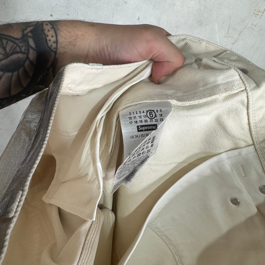 Supreme x MM6 Painted Double Knee Pants