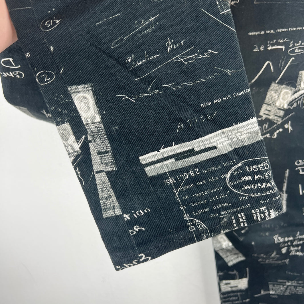 Dior Black Doodle Slim Denim Jeans