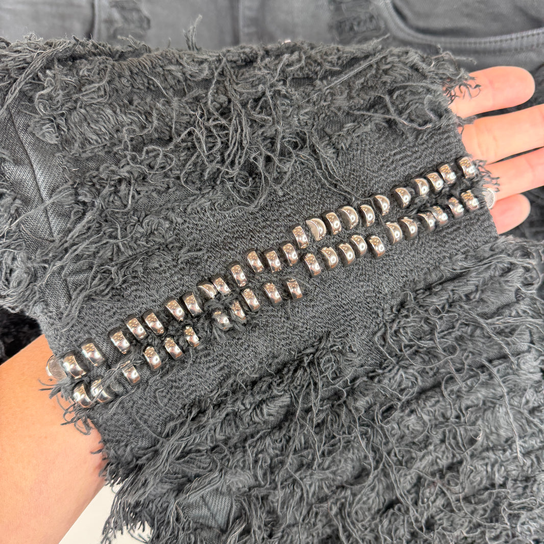 Alyx Blackmeans Studded Shredded Jeans