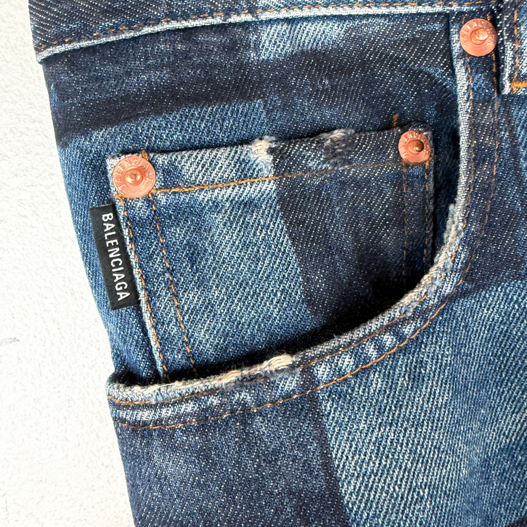 Balenciaga Checkered Jeans