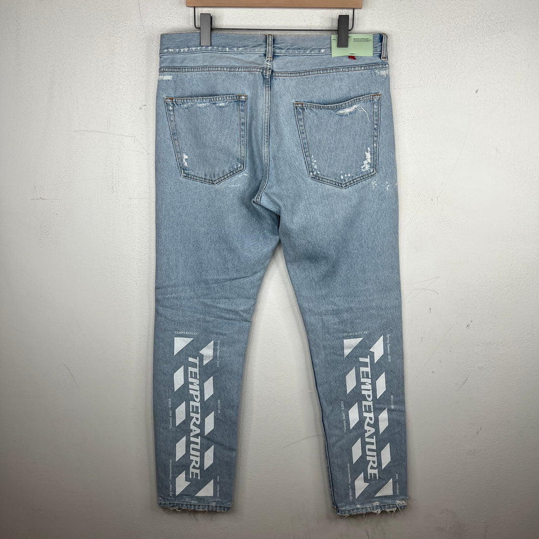 Off White Temperature Denim Jeans
