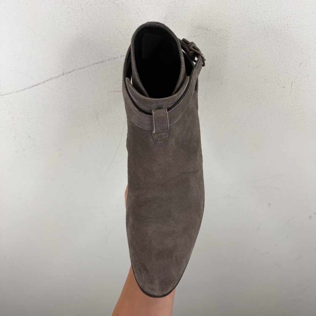 Saint Laurent Grey Jodhpur Boots