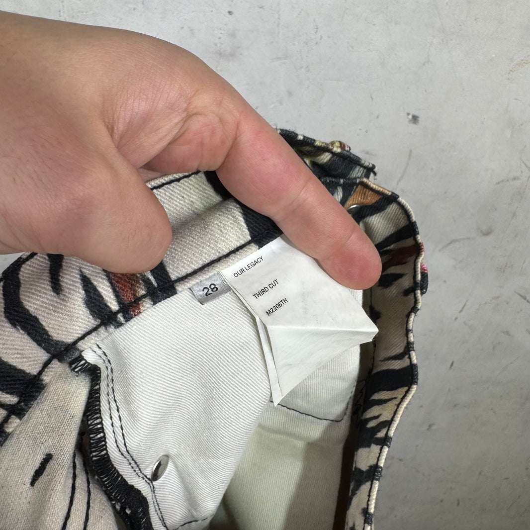 Our Legacy Third Cut Printed Pattern Jeans