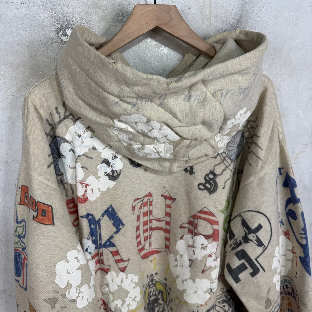 Saint Michael x Denim Tears Graffiti Wreath Hoodie