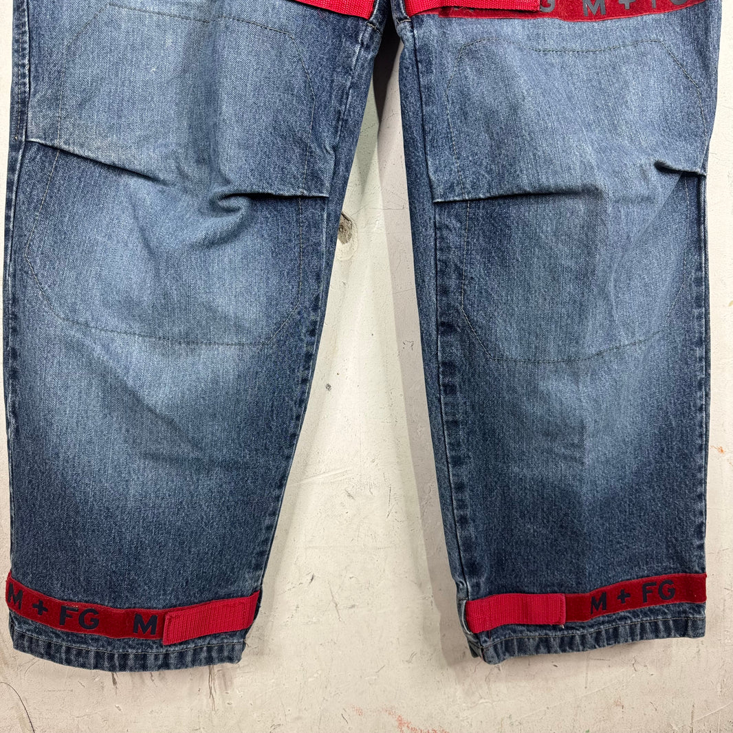 Girbaud Vintage Red Strap Cargo Jeans