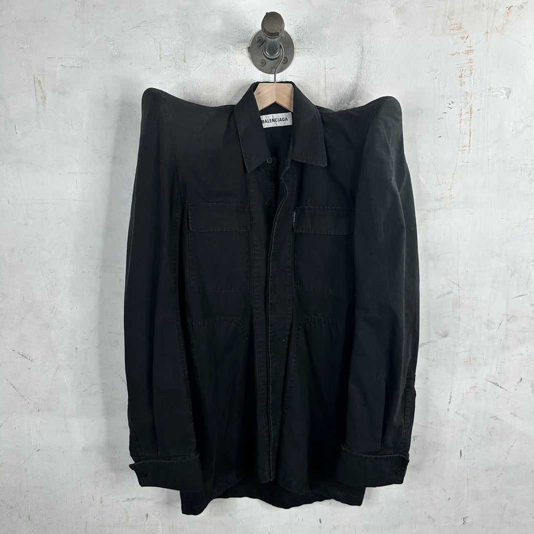 Balenciaga Ripstop ShoulderPad Overshirt