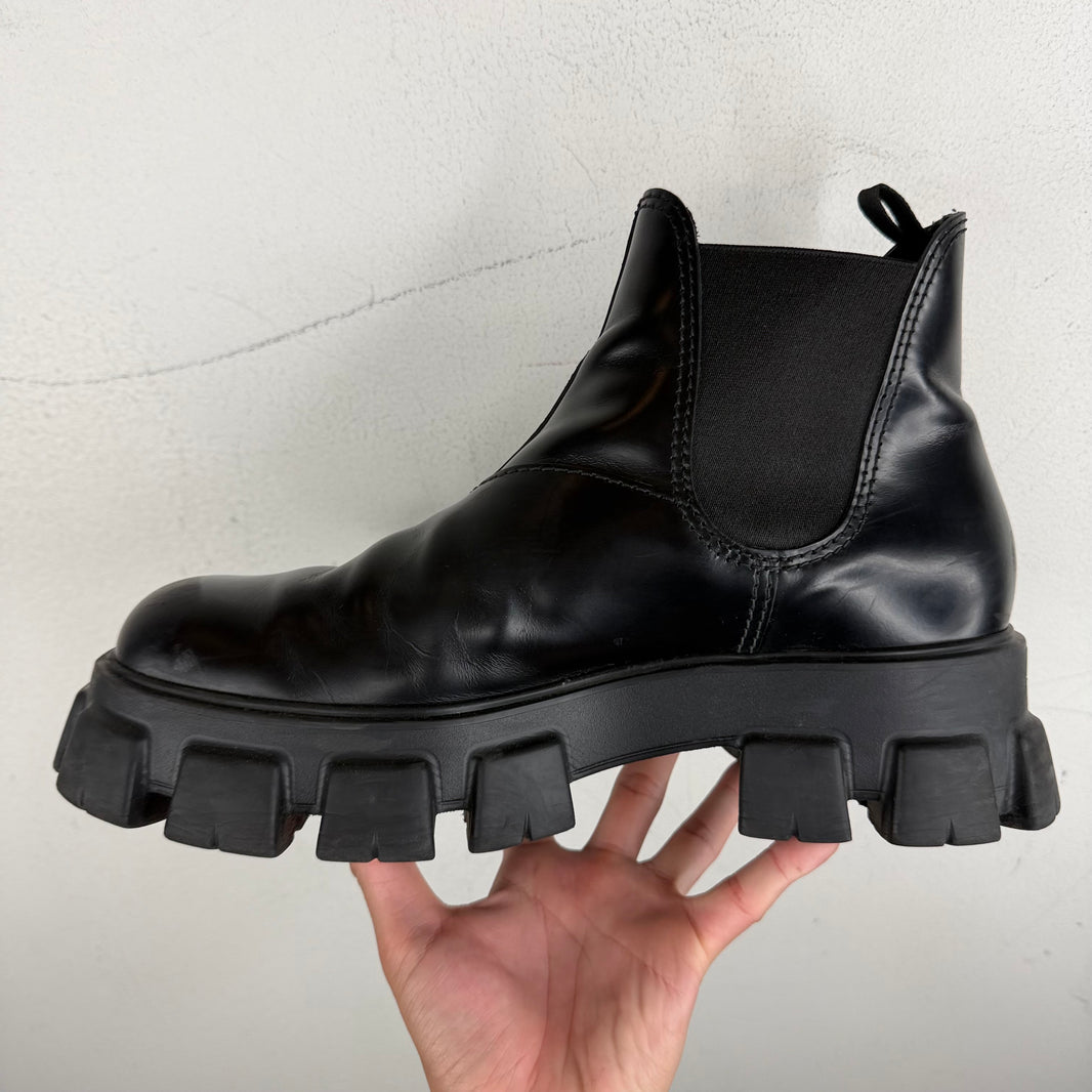Prada Monolith Chelsea Boots