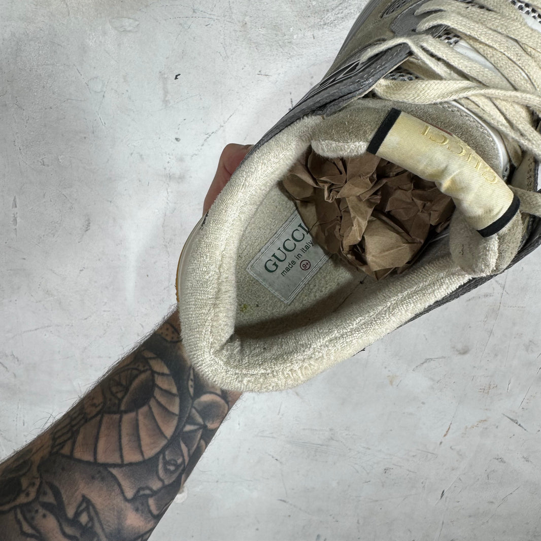 Gucci Silver Ultrapace Sneakers