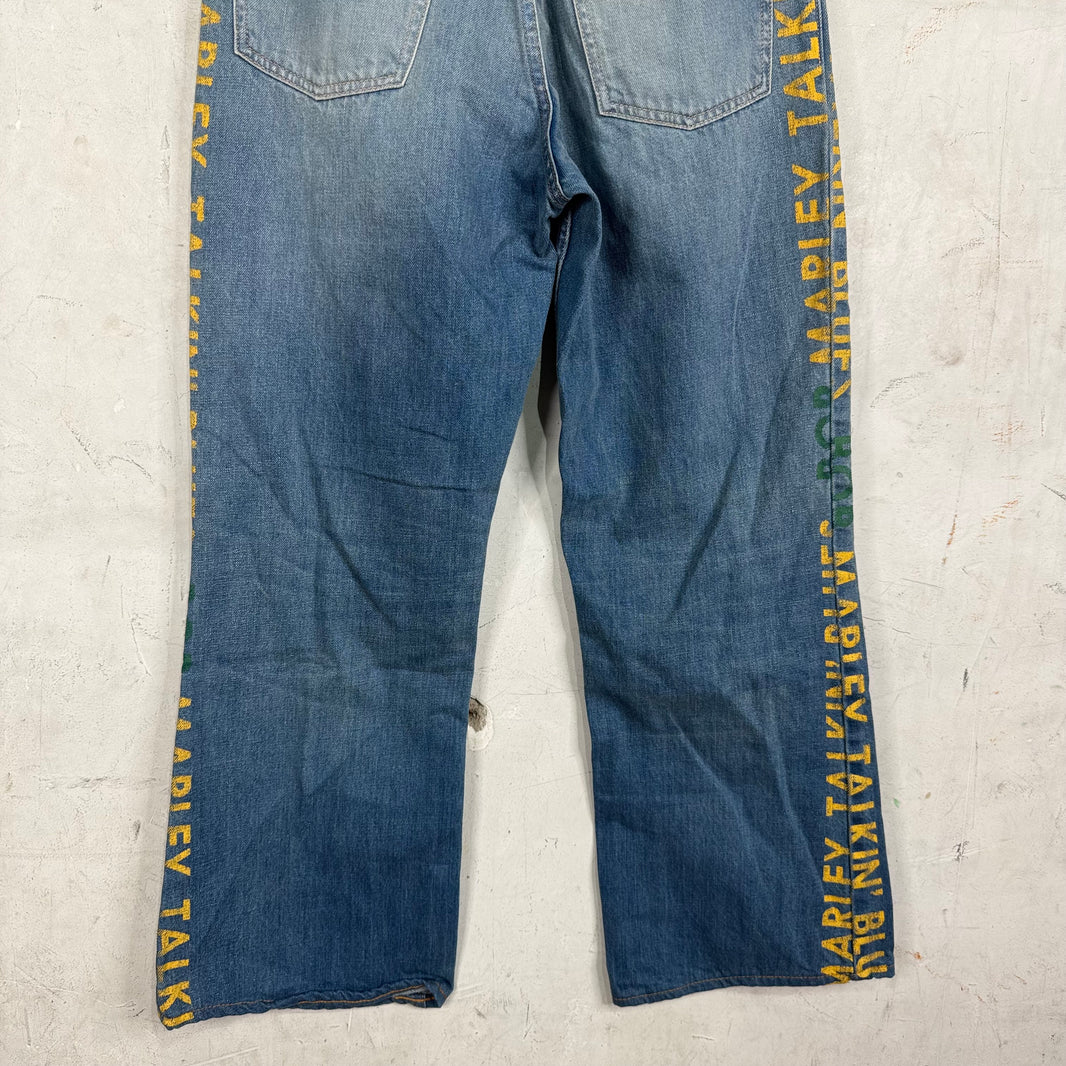 Kapital Stencil Printed Jeans