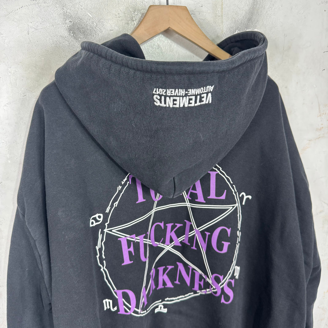 Vetements TFD Oversized Zip Up Hoodie