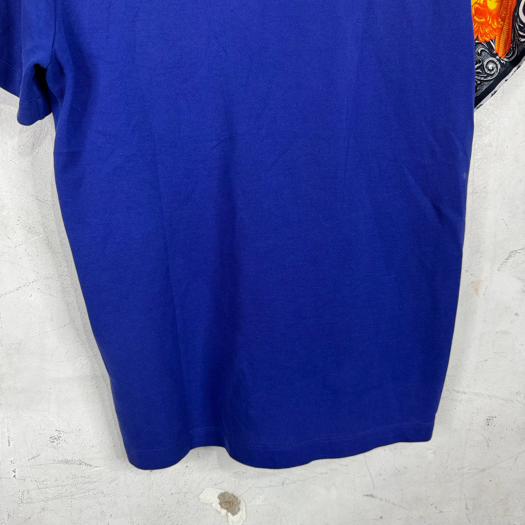 Versace Patterned Split Polo