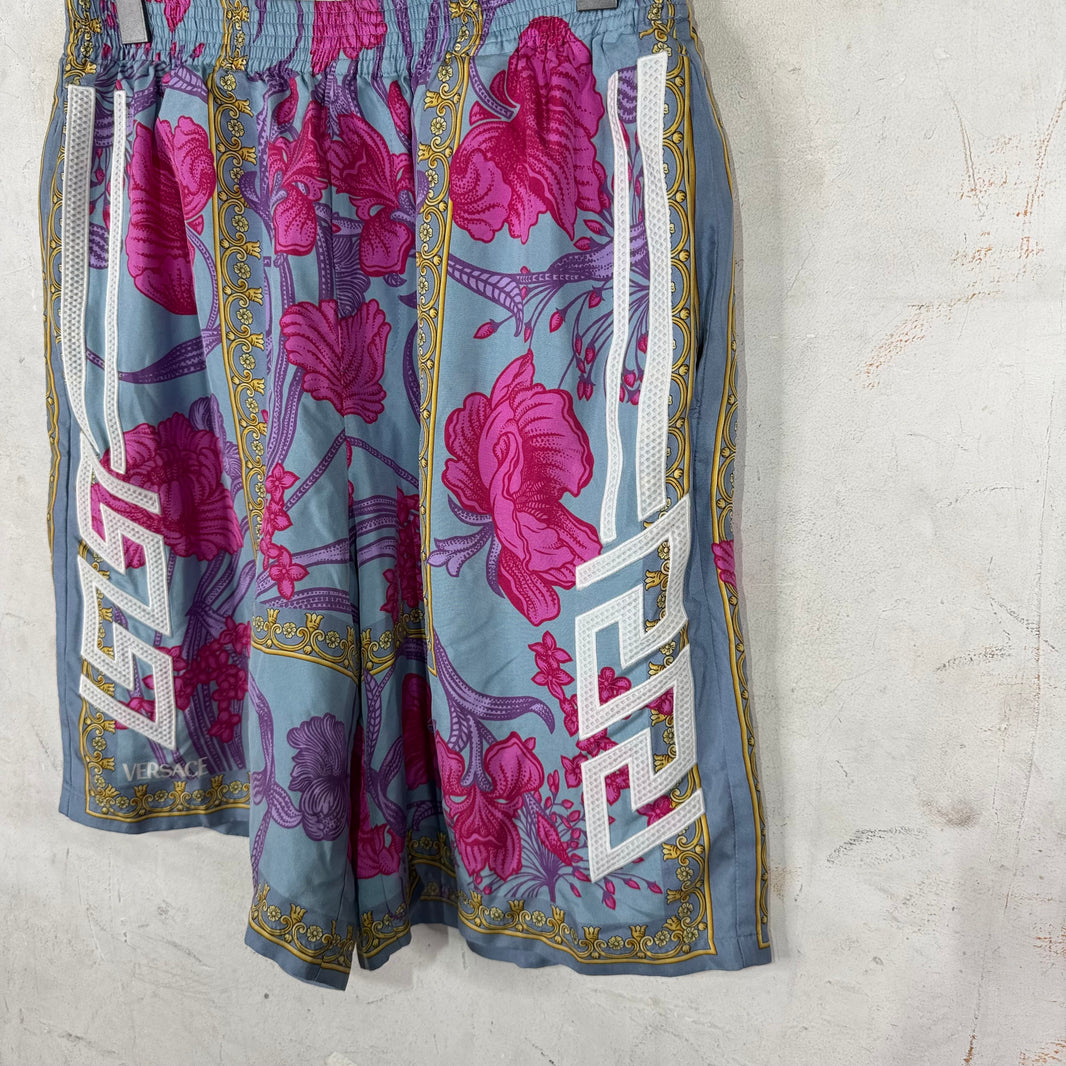 Versace Silk Floral Shorts