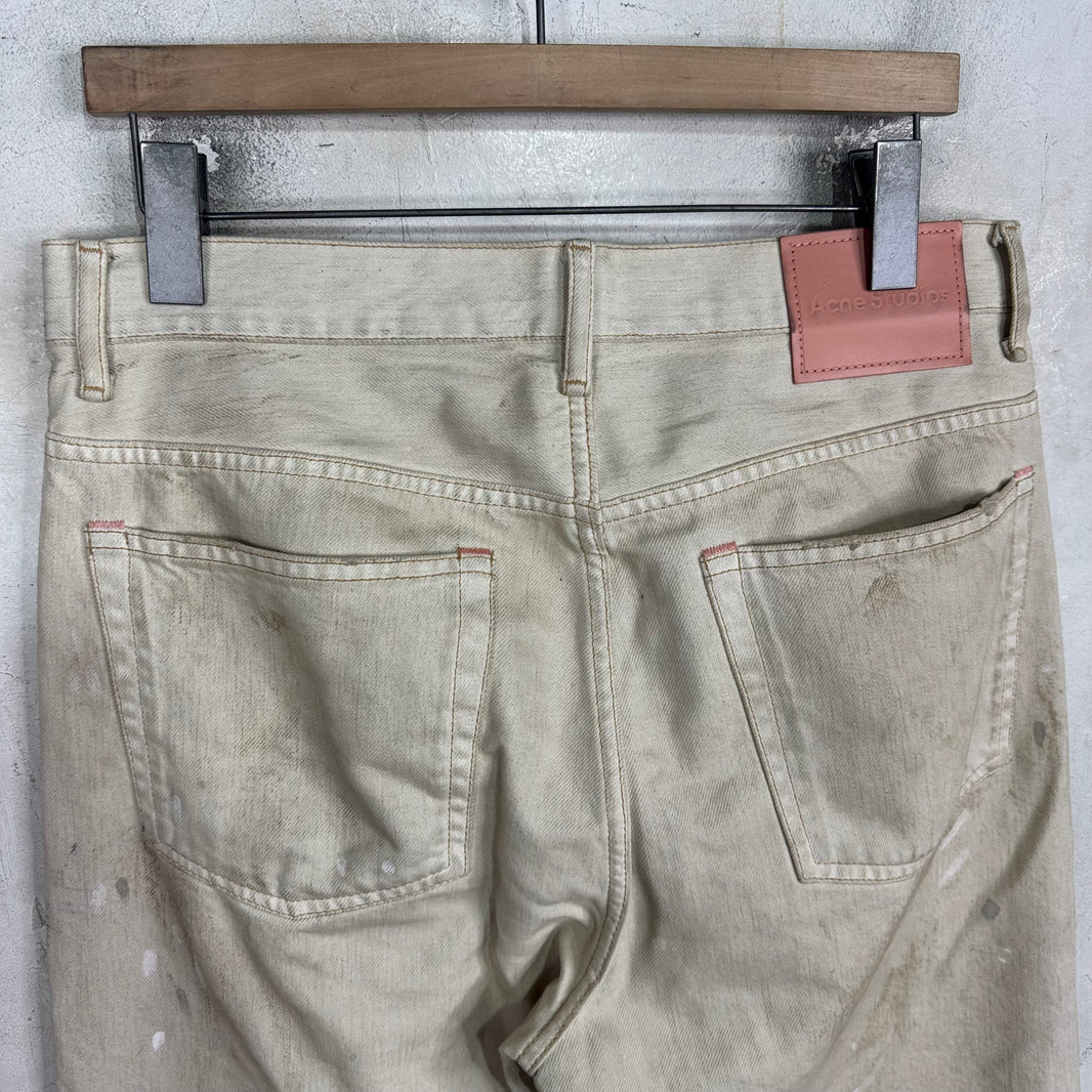 Acne Studios 2021M Trafalgar White Painter Jeans