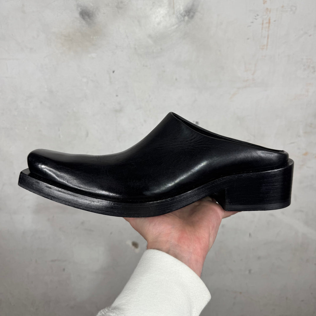 Balenciaga Leather Santiago Mules