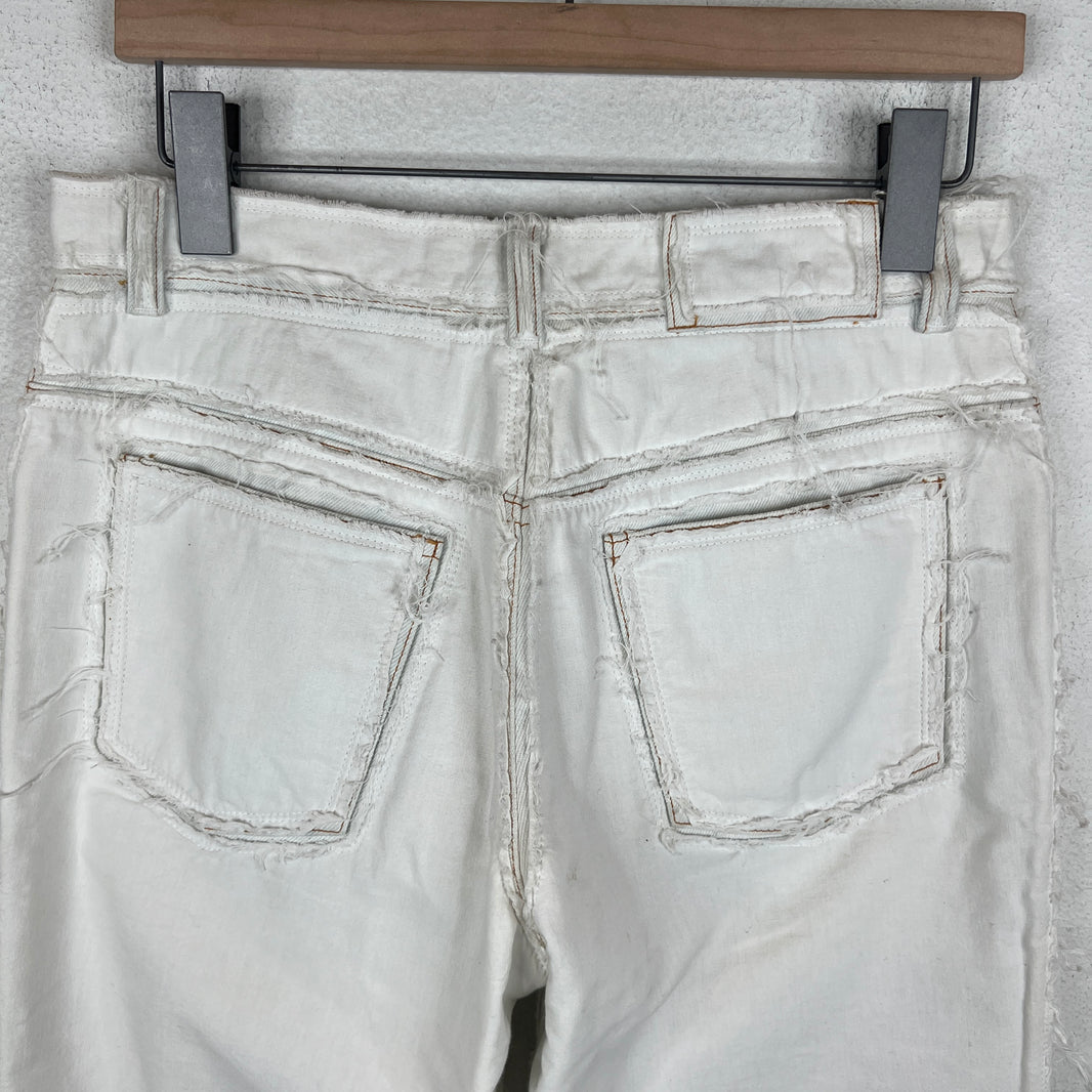 Margiela White Distressed Inside Out