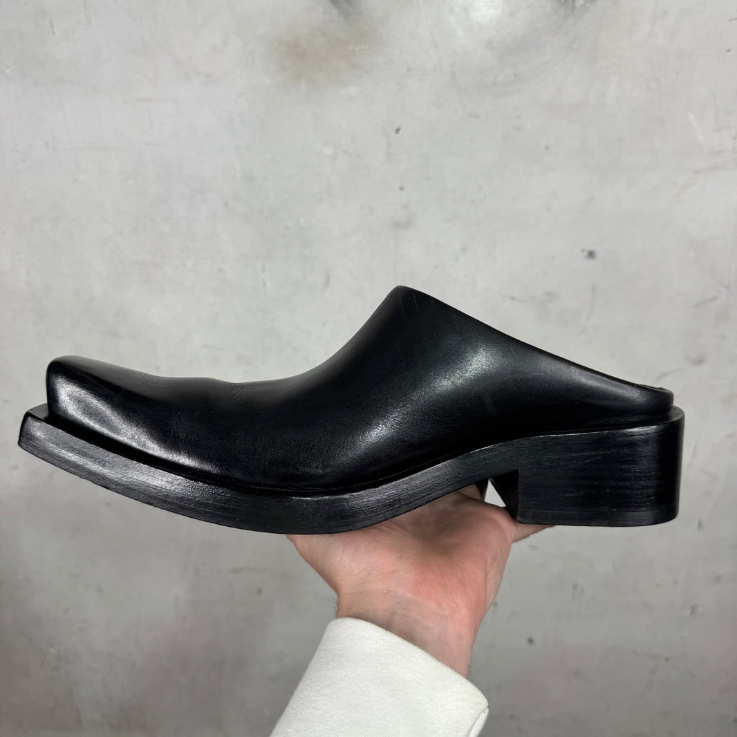 Balenciaga Leather Santiago Mules