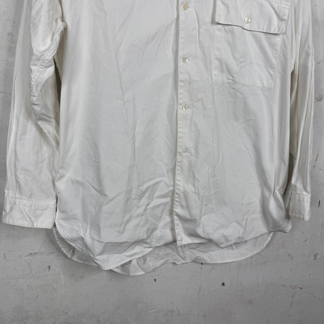 Ys For Men White Button Up Shirt