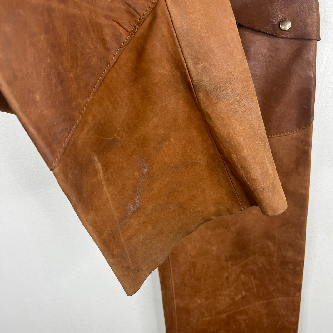 Maison Margiela Brown Leather Pants
