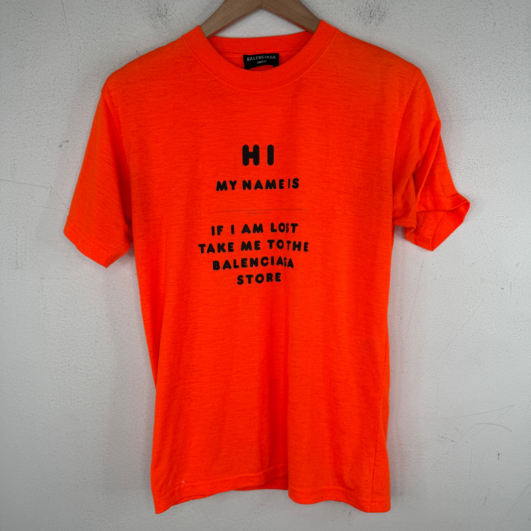 Balenciaga Hi My Name Is T-Shirt