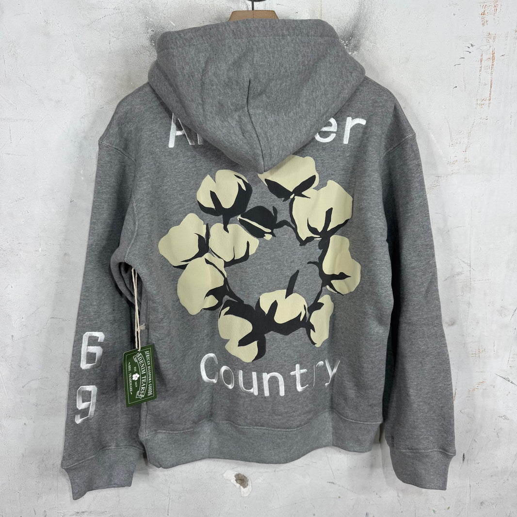 CPFM x Denim Tears Grey Smiley Hoodie