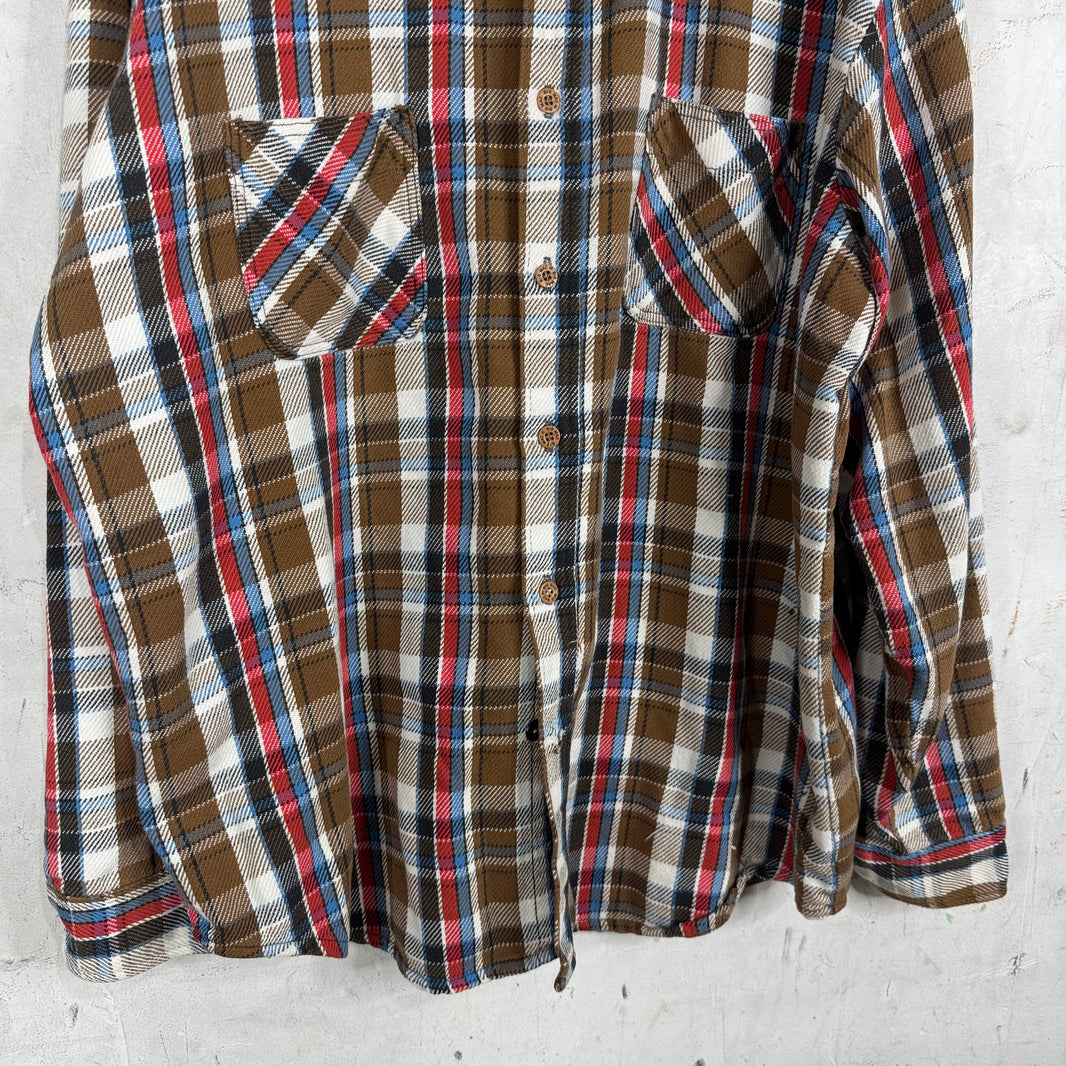Vintage Big Mac Brown Plaid Flannel