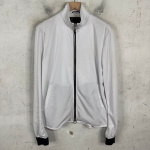 Chrome Hearts Horseshoe Script Leather Trimmed Track Jacket