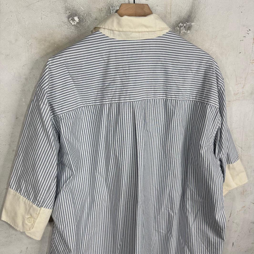 Our Legacy Pinstriped S/S Brat Shirt