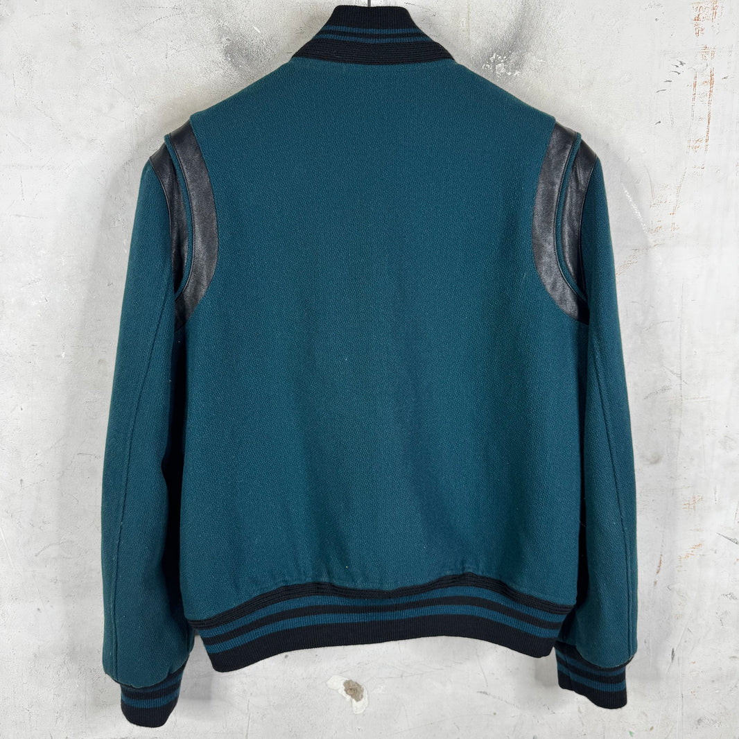 Saint Laurent Green/Black Teddy Jacket