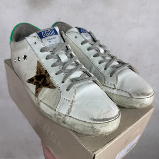 Golden Goose Super-Star Cheetah Patch Sneakers