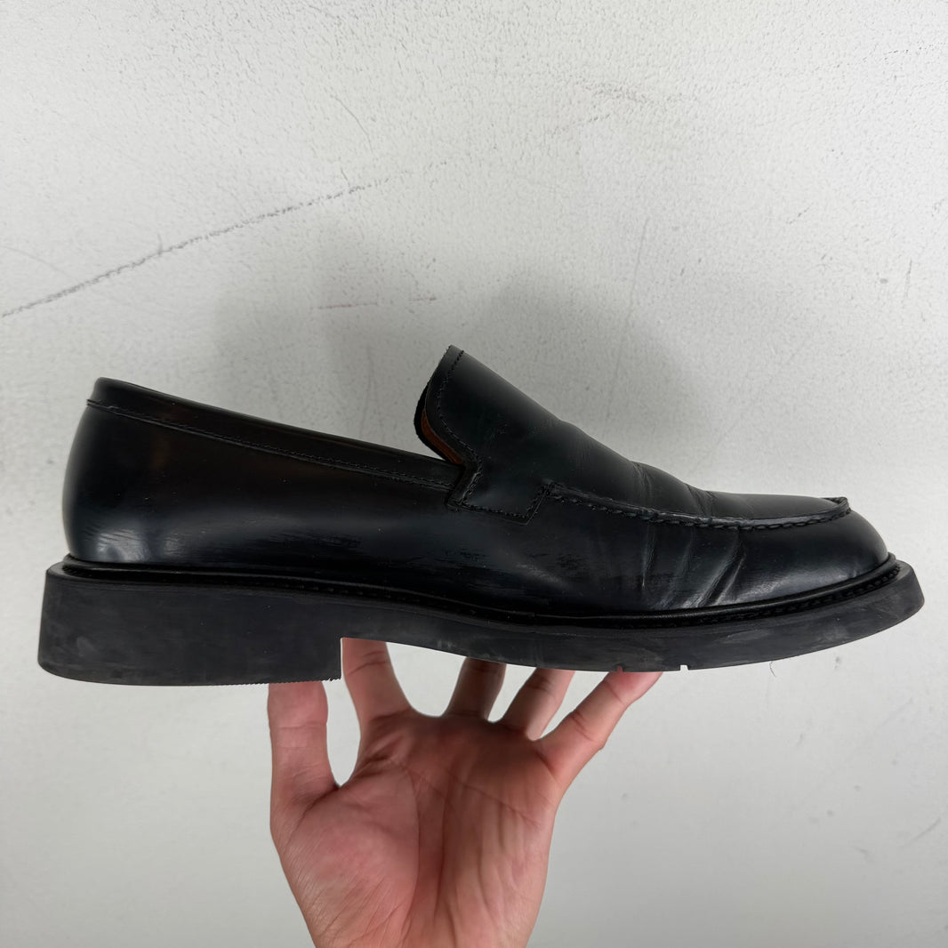 Bottega Veneta Black Leather Loafers