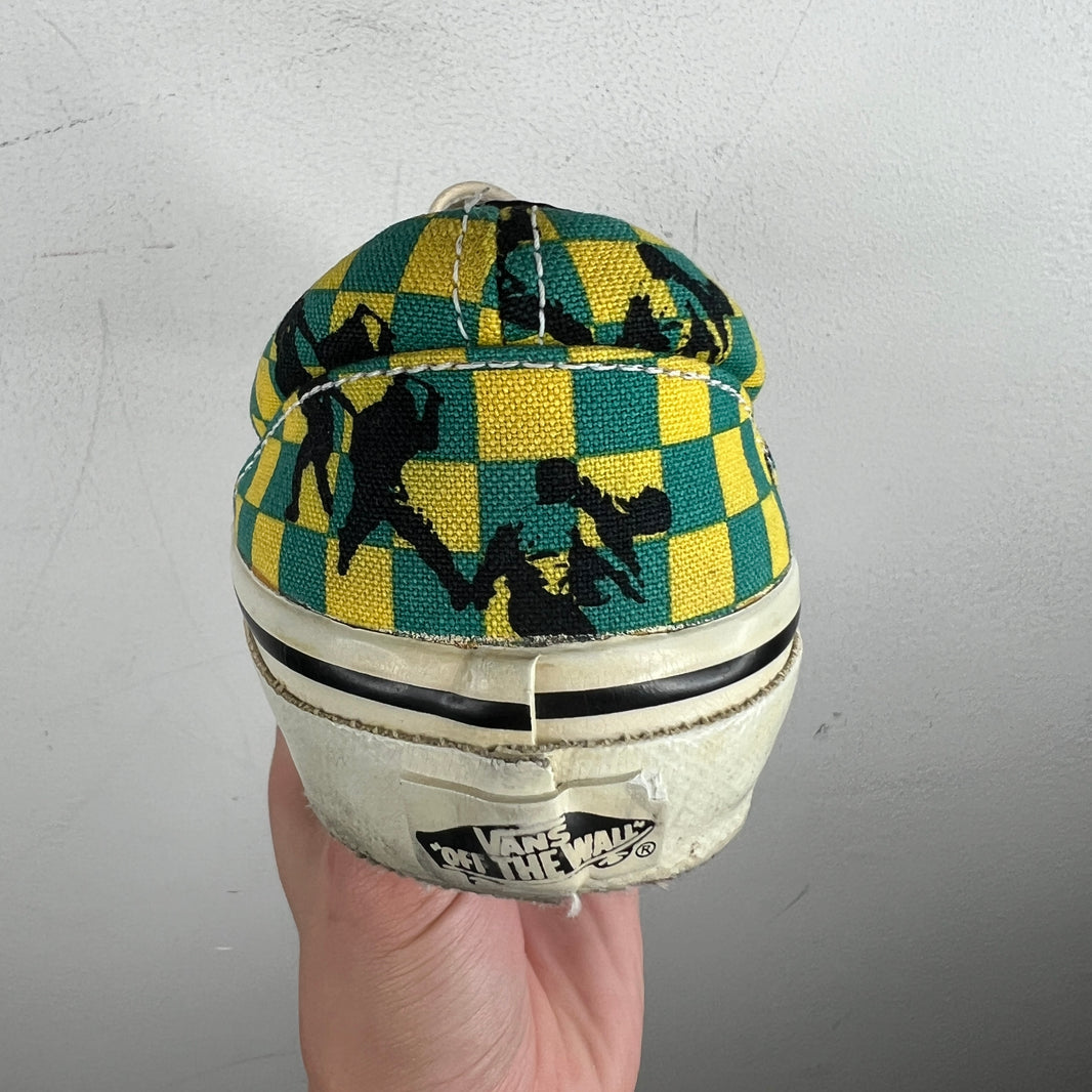Undercover Vans Green Checkered Slip Ons