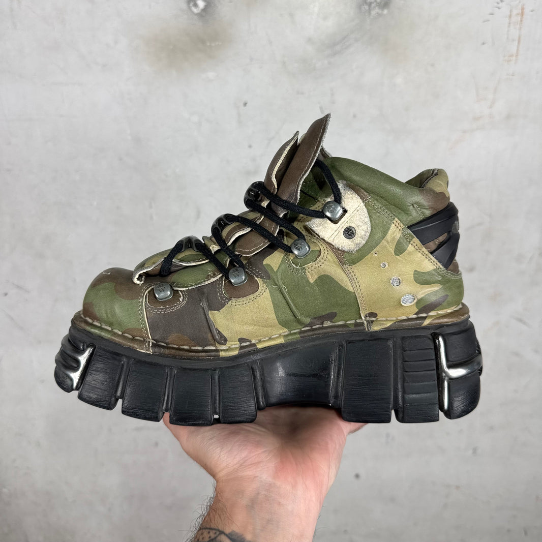 Vetements x New Rock Camo Platform Sneakers