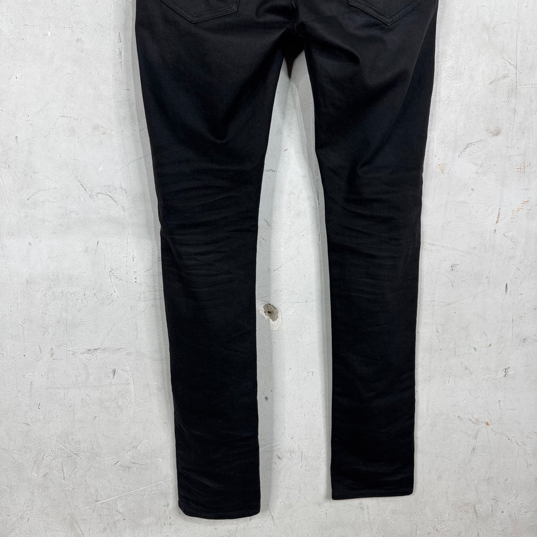 Saint Laurent Black Waxed D03 Jeans