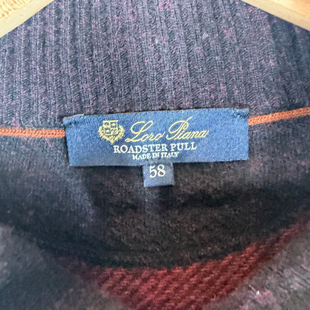 Loro Piana Roadster Pull Quarter Zip Sweater