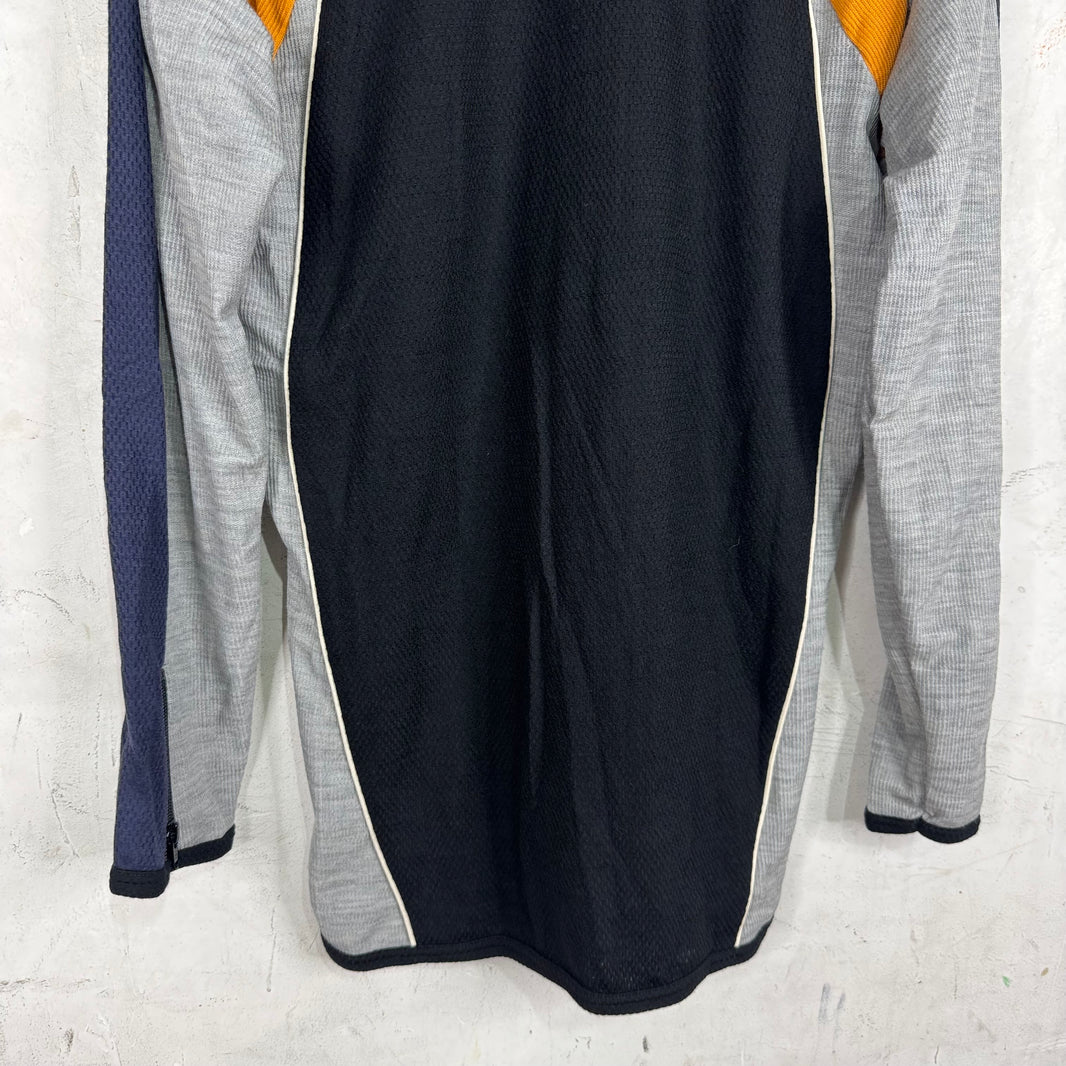 CDG Shirt Black/ Grey Mesh Paneled Track Jacket