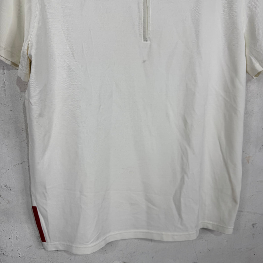 Prada Linea Rosa Zip Polo