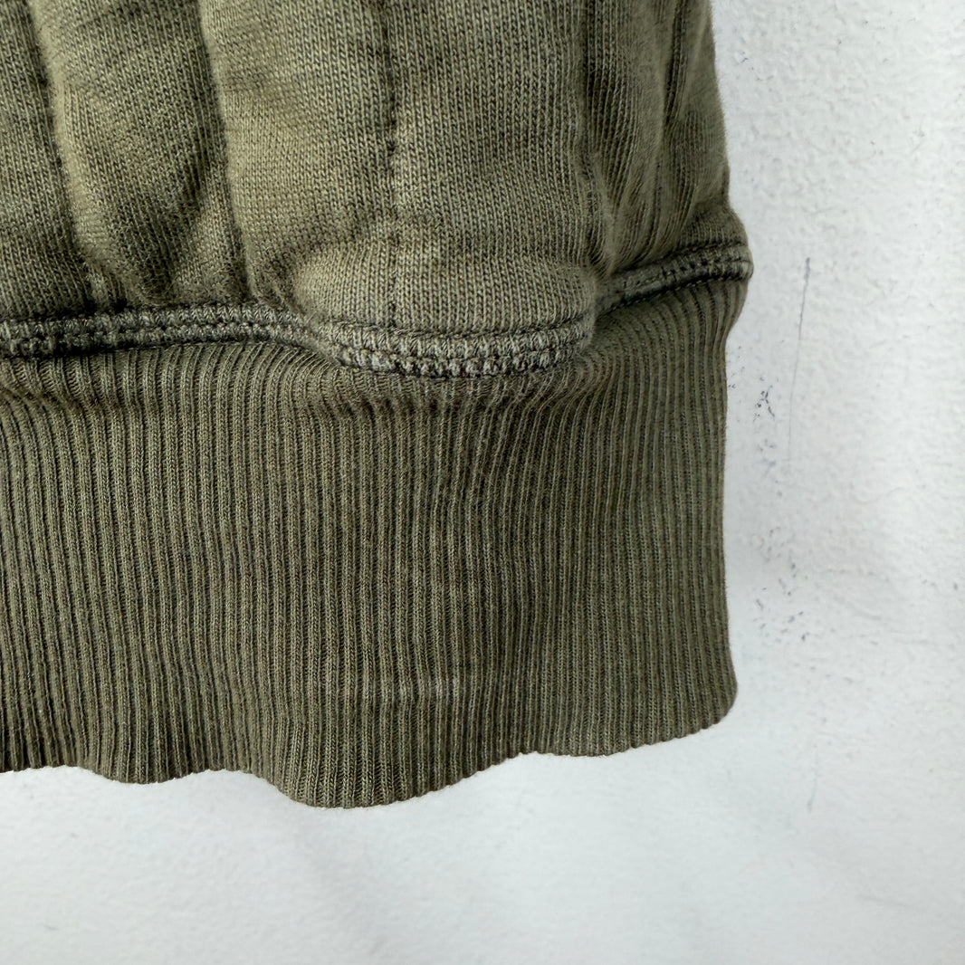 RRL Green Quilted Thermal Sweater