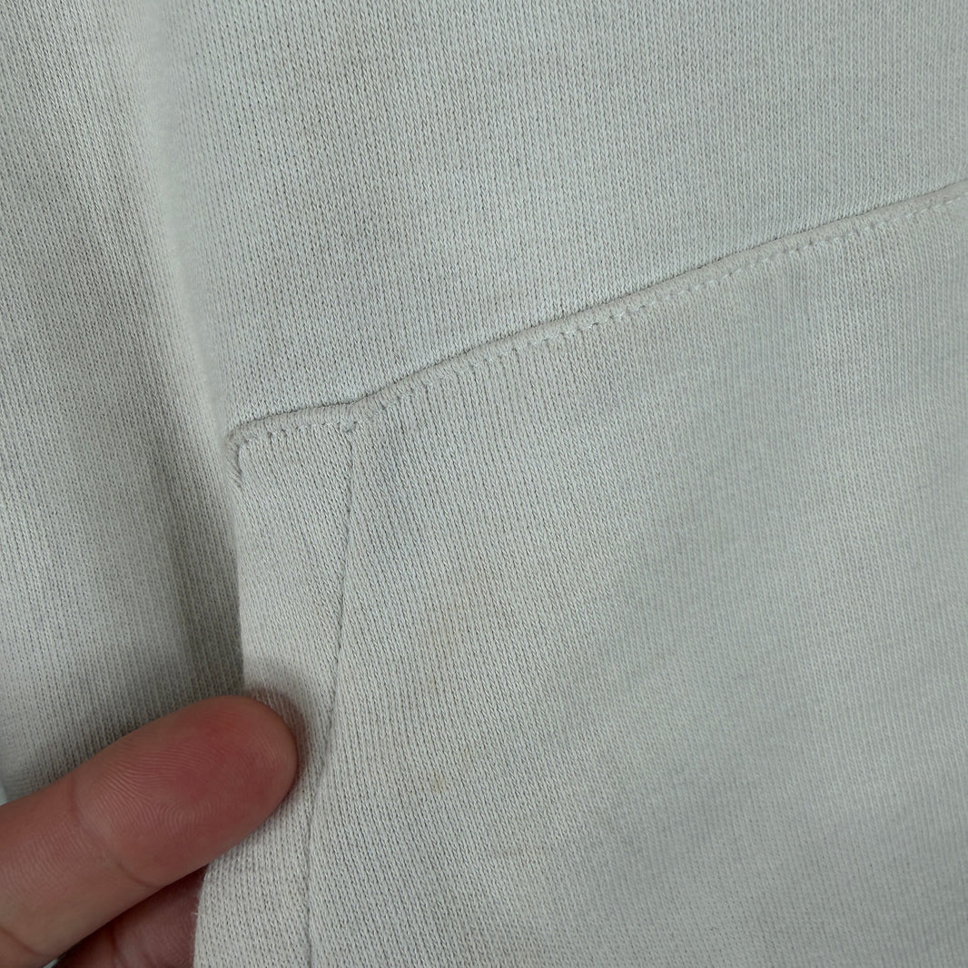 Saint Laurent Small Logo White Hoodie