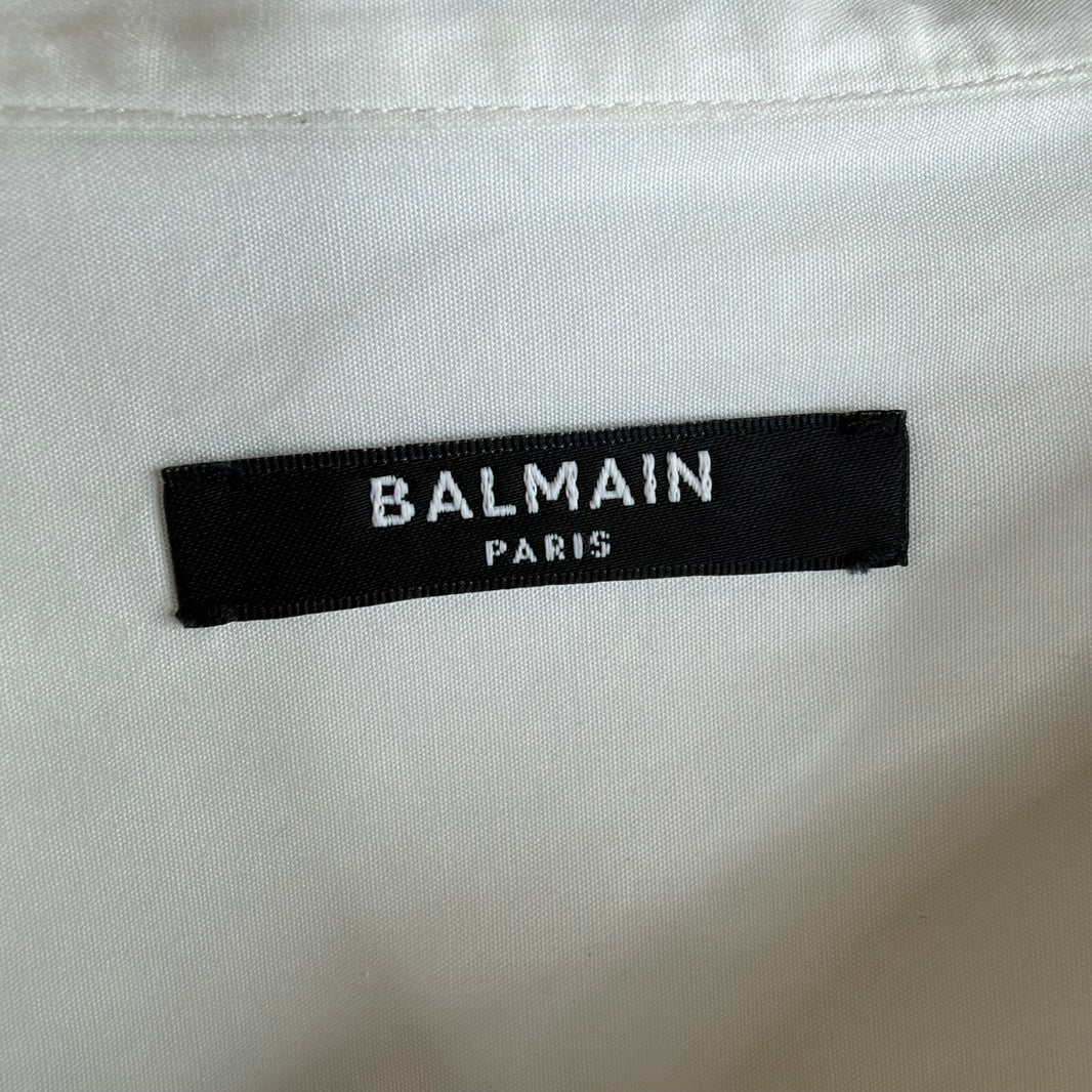 Balmain Mandarin Collar Button Up L/S Shirt
