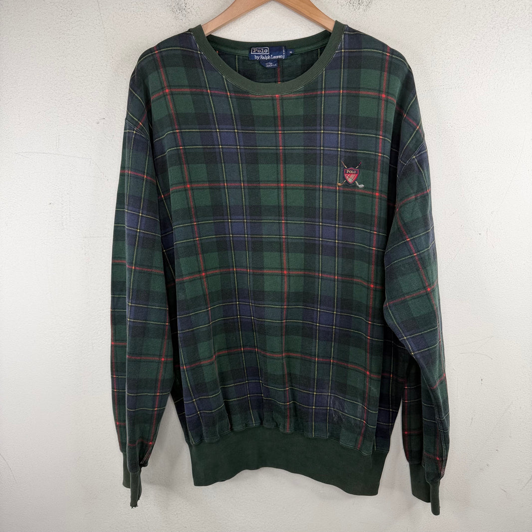 Ralph Lauren Polo Plaid Crest Crewneck