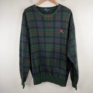 Ralph Lauren Polo Plaid Crest Crewneck