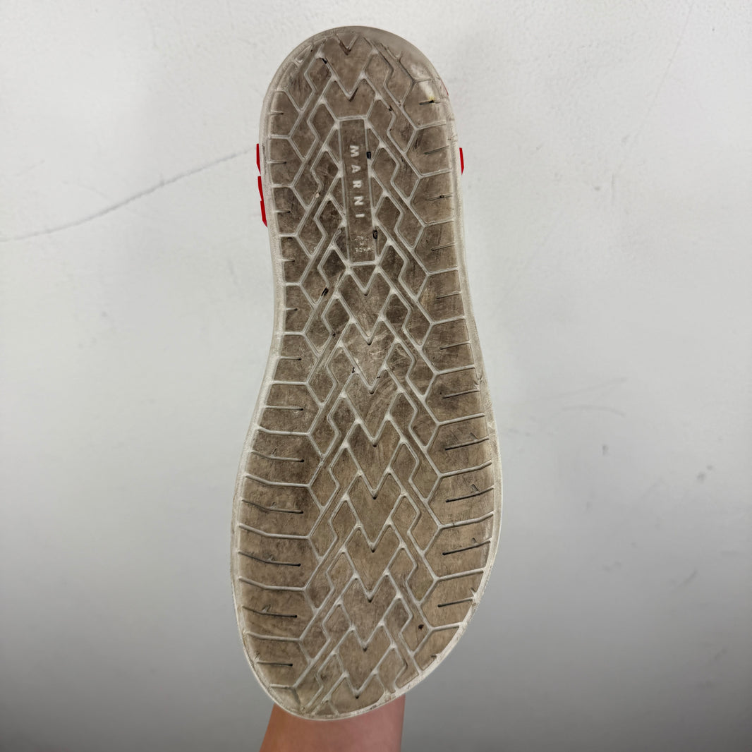 Marni Yellow Paw Lace Up Sneakers