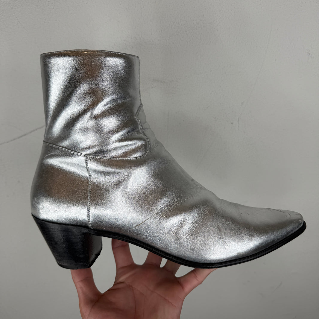 Celine Silver Jacno Boots
