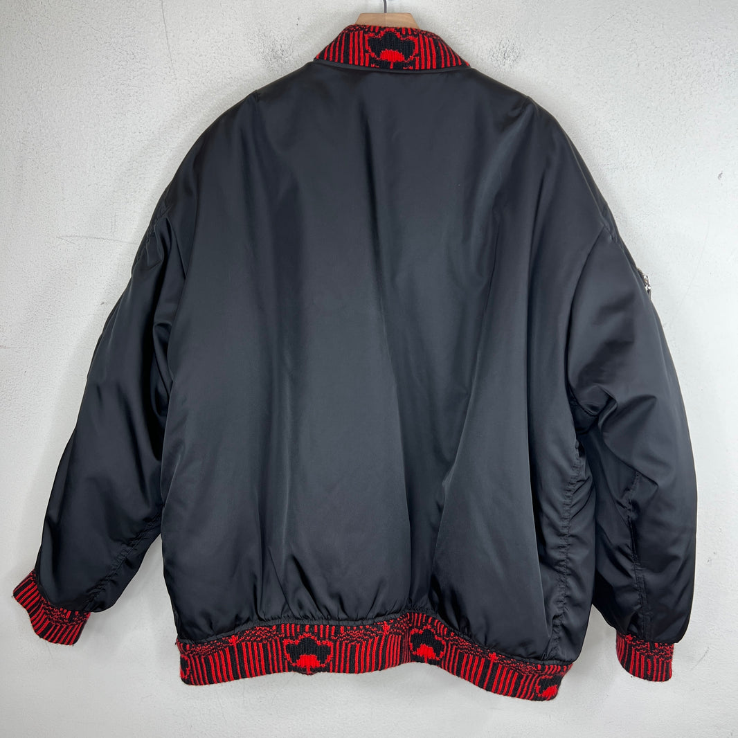 Prada Red Knit Puffer Jacket