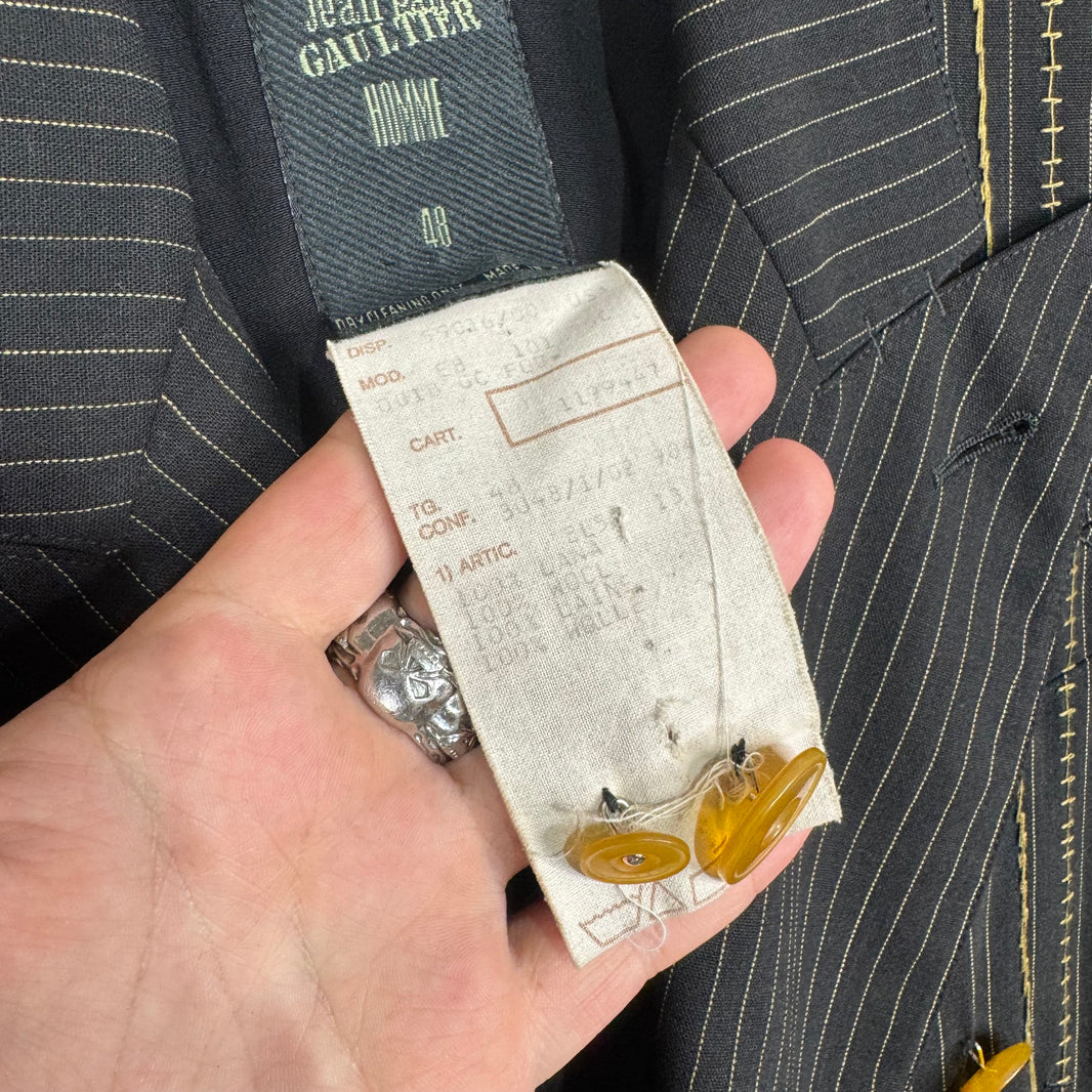 Jean Paul Gaultier Homme Pinstriped Blazer