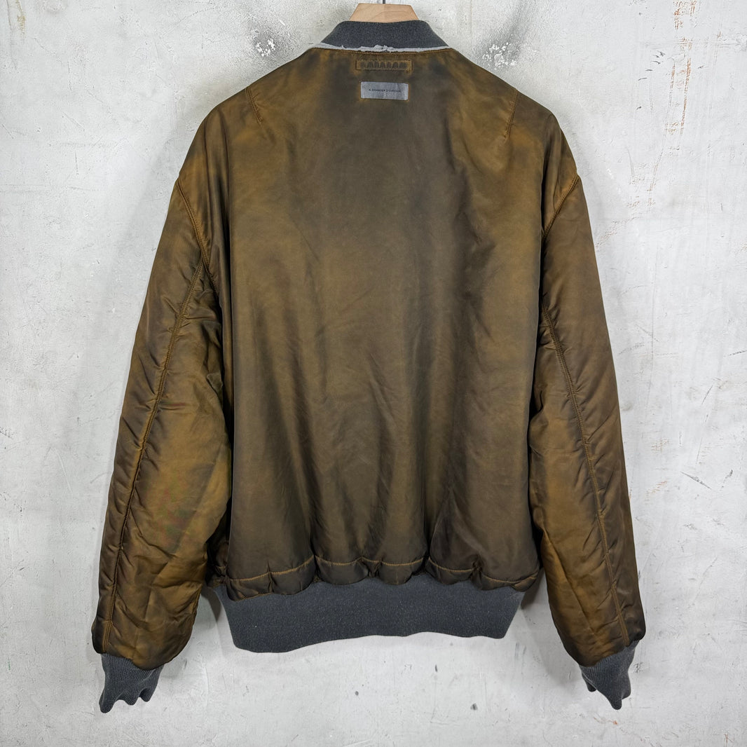 Alexander Digenova Distressed Bomber Jacket
