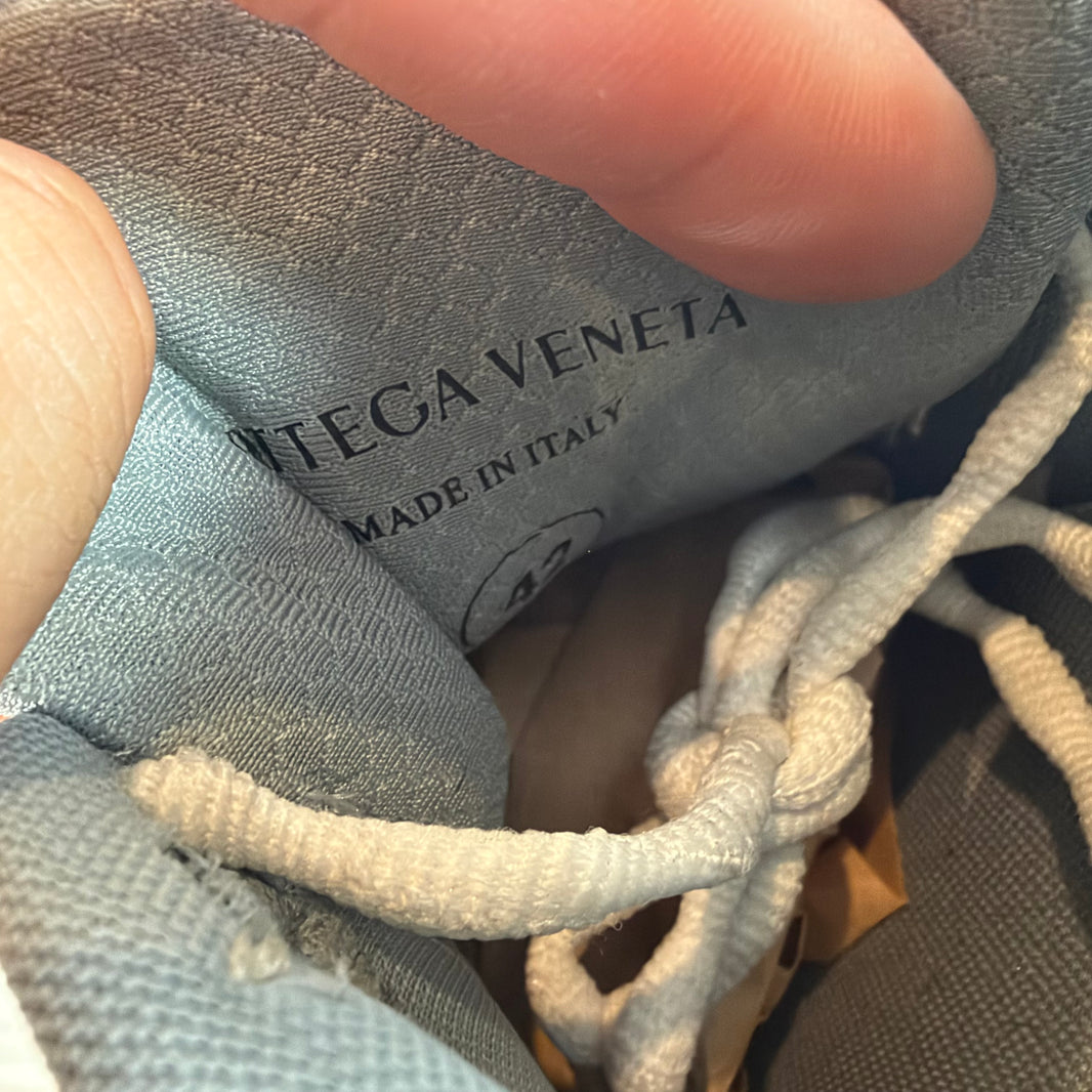 Bottega Veneta Silver/White Orbit Sneakers